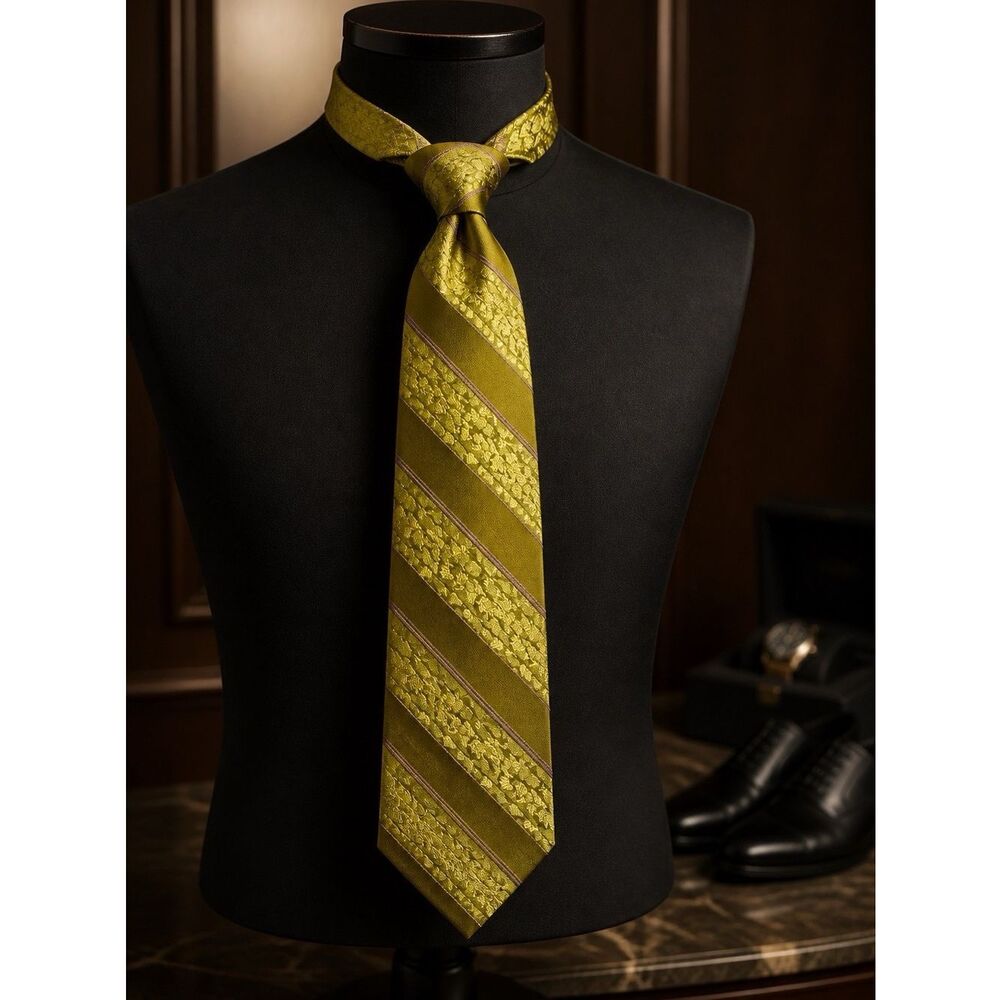 OLIVE GREEN 54” WASHABLE TIE by WEMBLEY